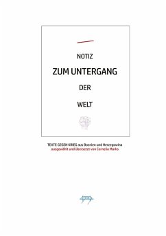 Cover NOTIZ ZUM UNTERGANG DER WELT