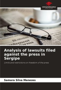 Cover Analysis of lawsuits filed against the press in Sergipe