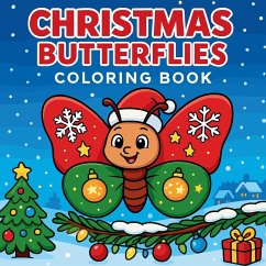 Cover Christmas Butterflies - Coloring Book