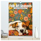 Folk Art Seasons (hochwertiger Premium Wandkalender 2026 DIN A2 hoch), Kunstdruck in Hochglanz