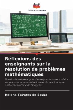 Réflexions des enseignants sur la résolution de problèmes mathématiques Cover Réflexions des enseignants sur la résolution de problèmes mathématiques