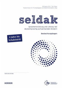 Cover seldak - Sprachentwicklung und Literacy bei deutschsprachig aufwachsenden Kindern