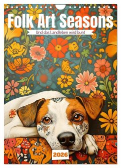 Folk Art Seasons (Wandkalender 2026 DIN A4 hoch), CALVENDO Monatskalender - Calvendo;Tapper, Daniela