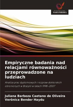 Cover Empiryczne badania nad relacjami równowa¿no¿ci przeprowadzone na ludziach