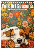 Folk Art Seasons (Tischkalender 2026 DIN A5 hoch), CALVENDO Monatskalender