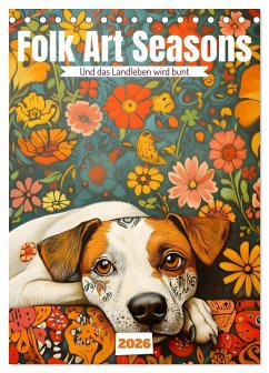 Folk Art Seasons (Tischkalender 2026 DIN A5 hoch), CALVENDO Monatskalender - Calvendo;Tapper, Daniela
