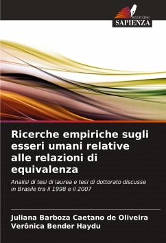 Cover Ricerche empiriche sugli esseri umani relative alle relazioni di equivalenza