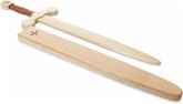 BestSaller 1012.9 - Templer-Schwert-Set mit Holzhülle, Birke, 64cm, Holz-Schwert, Griff mit brauner Kunstlederwickelung BestSaller 1012.9 - Templer-Schwert-Set mit Holzhülle, Birke, 64cm, Holz-Schwert, Griff mit brauner Kunstlederwickelung