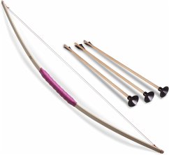 BestSaller 1266 - Prinzessinnen-Bogen inkl. 3 Pfeilen, Eschenholz, 90cm, Holz-Bogen, Griff mit pinke Kunstlederwickelung BestSaller 1266 - Prinzessinnen-Bogen inkl. 3 Pfeilen, Eschenholz, 90cm, Holz-Bogen, Griff mit pinke Kunstlederwickelung