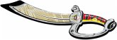 BestSaller 5042 - Piraten-Säbel Captain Curly, 49cm, BestSaller EVA Premium-Schaum BestSaller 5042 - Piraten-Säbel Captain Curly, 49cm, BestSaller EVA Premium-Schaum