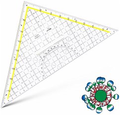 ARISTO TZ-Dreieck 32,5 cm mit Griff, Facette und Tuschenoppen ARISTO TZ-Dreieck 32,5 cm mit Griff, Facette und Tuschenoppen