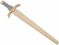 BestSaller 1105 - Schwert Schwertleite, Birke, 56cm, Holz-Schwert, Griff mit grauer Kunstlederwickelung