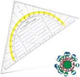 ARISTO Geodreieck 16 cm mit Facette und Tuschenoppen