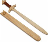 BestSaller 1020 - Schwert-Set König Edward mit Holzhülle, 60cm, Holz-Schwert, Griff mit brauner Kunststoffwickelung BestSaller 1020 - Schwert-Set König Edward mit Holzhülle, 60cm, Holz-Schwert, Griff mit brauner Kunststoffwickelung