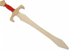 BestSaller 1104 - Langschwert Sigismund, Birke, 68cm, Holz-Schwert, Griff mit roter Kunstlederwickelung BestSaller 1104 - Langschwert Sigismund, Birke, 68cm, Holz-Schwert, Griff mit roter Kunstlederwickelung