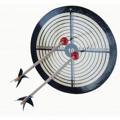 BestSaller 1220 - Holz-Zielscheibe Classic, historisch, natur/schwarz, Ø 32cm BestSaller 1220 - Holz-Zielscheibe Classic, historisch, natur/schwarz, Ø 32cm