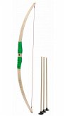 BestSaller 1274 - Kinder-Bogen mit Loch inkl. 3 Pfeilen, Buchenholz, 80cm, Holz-Bogen, Griff mit grüner Kunststoffwickelung BestSaller 1274 - Kinder-Bogen mit Loch inkl. 3 Pfeilen, Buchenholz, 80cm, Holz-Bogen, Griff mit grüner Kunststoffwickelung