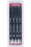 ARISTO Pigment Liner 4er-Set schwarz, Stärken 0.1/0.3/0.5/0.7 mm