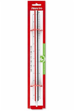 ARISTO College Dreikantmaßstab (A) 1:20:25:50:75:100:125,im Ecoblister