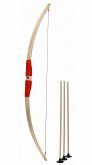 BestSaller 1272 - Kinder-Bogen mit Loch inkl. 3 Pfeilen, Buchenholz, 80cm, Holz-Bogen, Griff mit roter Kunststoffwickelung BestSaller 1272 - Kinder-Bogen mit Loch inkl. 3 Pfeilen, Buchenholz, 80cm, Holz-Bogen, Griff mit roter Kunststoffwickelung