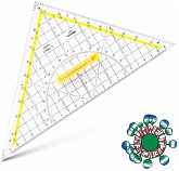 ARISTO TZ-Dreieck 25 cm Griff lösbar, Facette, Tuschenoppen