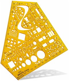 Cover ARISTO Schablone Schulwinkel Elektro Format 155 x 155 mm, Tuschenoppen