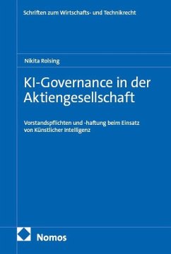 Cover KI-Governance in der Aktiengesellschaft