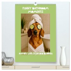 Funny Bathroom Moments - Animals with Style and Bubbles (High Quality Premium Wall Calendar 2026 DIN A2 portrait),CALVENDO 12 Month Wall Calendar Funny Bathroom Moments - Animals with Style and Bubbles (High Quality Premium Wall Calendar 2026 DIN A2 portrait),CALVENDO 12 Month Wall Calendar