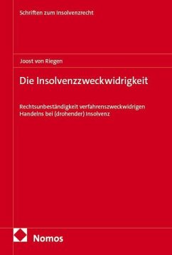 Cover Die Insolvenzzweckwidrigkeit
