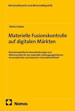 Cover Materielle Fusionskontrolle auf digitalen Märkten