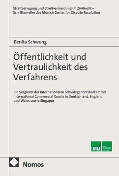Cover Öffentlichkeit und Vertraulichkeit des Verfahrens