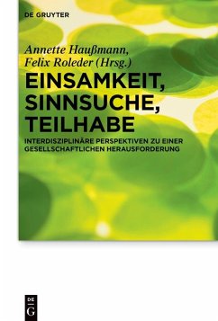 Cover Einsamkeit, Sinnsuche, Teilhabe