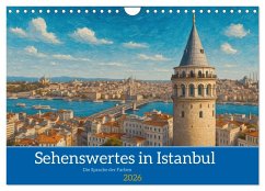 Sehenswertes in Istanbul - Die Sprache der Farben (Wandkalender 2026 DIN A4 quer), CALVENDO Monatskalender - Calvendo;le Rose, Mele