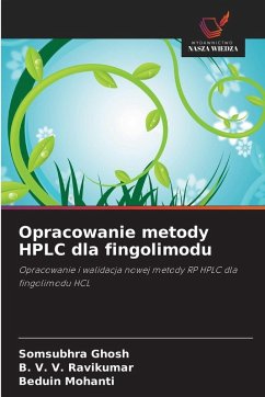 Cover Opracowanie metody HPLC dla fingolimodu