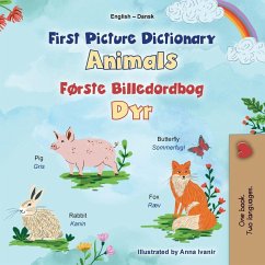 First Picture Dictionary - Animals (English Danish Bilingual Children's Book)