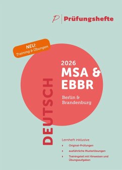 Cover Prüfungsheft & Training - 2026 Deutsch MSA und eBBR - Berlin und Brandenburg - Original-Prüfungen und Lösungen