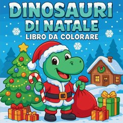 Cover Dinosauri di Natale - Libro da colorare