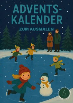 Cover Adventskalender zum ausmalen