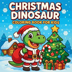 Cover Christmas Dinosaur Coloring Book for Kids