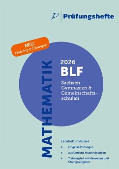Cover Prüfungsheft & Training - 2026 Mathematik BLF - Sachsen - Original-Prüfungen und Lösungen