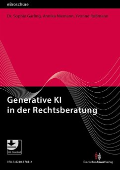 Cover Generative KI in der Rechtsberatung - eBroschüre (PDF) (eBook, PDF)