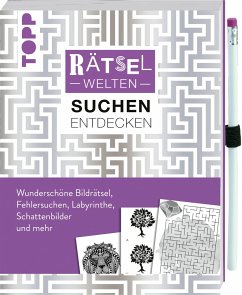 Cover Rätselwelten - Rätseln, Suchen & Entdecken: Wunderschöne Bildrätsel, Fehlersuchen, Labyrinthe, Schattenbilder und mehr  (Mängelexemplar)