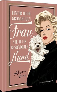 Cover Geschenkbuch - Hinter jeder großartigen Frau steht ein besonderer Hund   (Mängelexemplar)