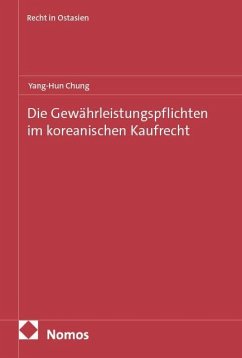 Cover Die Gewährleistungspflichten im koreanischen Kaufrecht