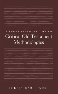Cover A Short Introduction to Critical Old Testament Methodologies (eBook, ePUB)