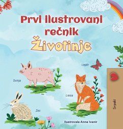 Cover First Picture Dictionary - Animals (Serbian Children's Book - Latin Alphabet)