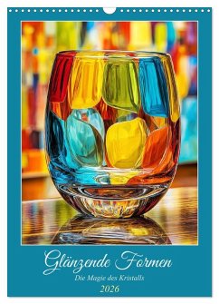 Cover Glänzende Formen. Die Magie des Kristalls (Wandkalender 2026 DIN A3 hoch), CALVENDO Monatskalender