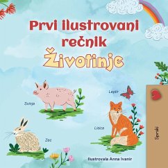 Cover First Picture Dictionary - Animals (Serbian Children's Book - Latin Alphabet)