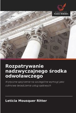 Cover Rozpatrywanie nadzwyczajnego ¿rodka odwo¿awczego