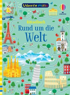 Cover Usborne Minis: Rätselbuch - Rund um die Welt
